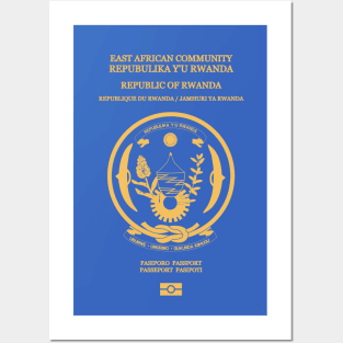 Rwanda passport Posters and Art